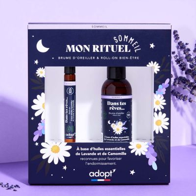 Coffret roll on + brume d'oreiller DANS TES REVES Coffret roll on + brume d'oreiller DANS TES REVES