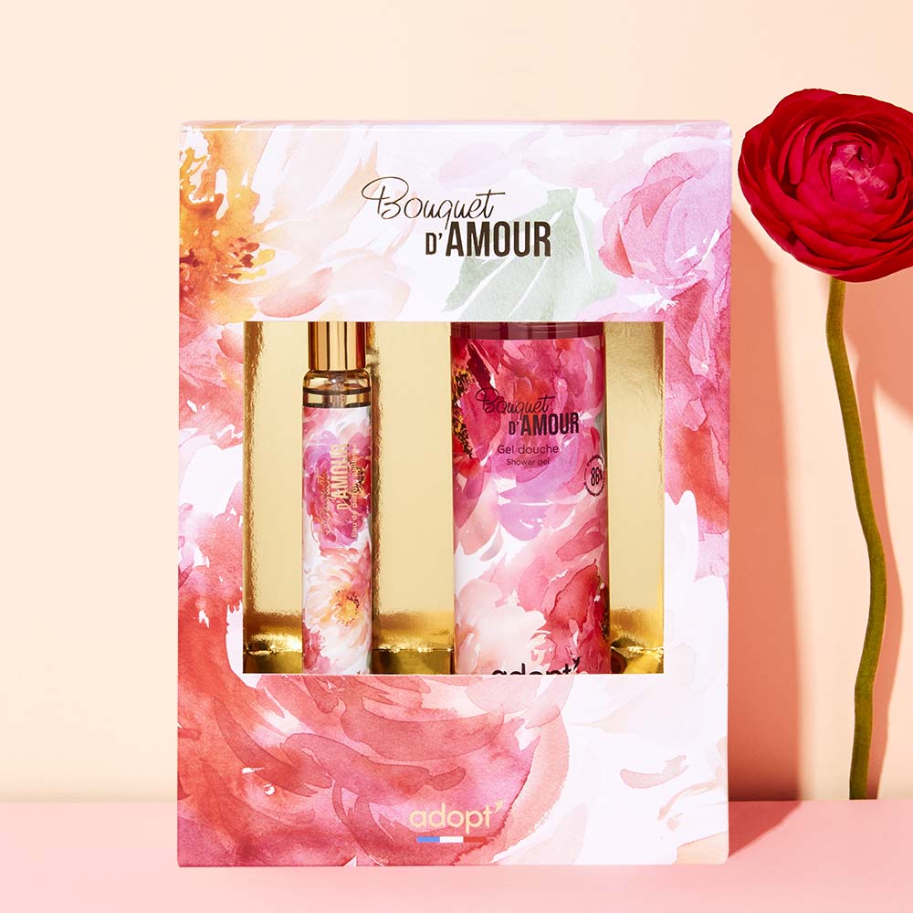 Bouquet d'amour - Coffret Eau de parfum 30ml + gel douche