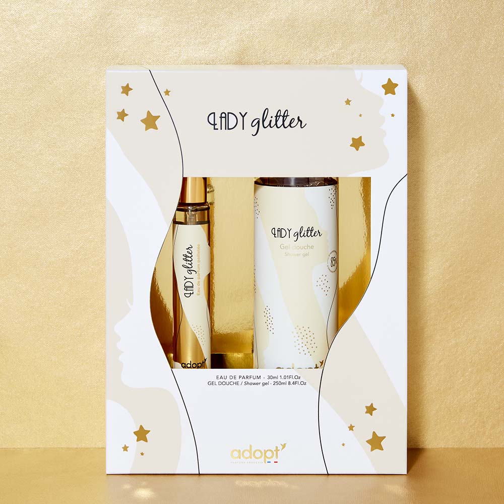 Lady glitter  - Coffret eau de parfum 30 ml + gel douche